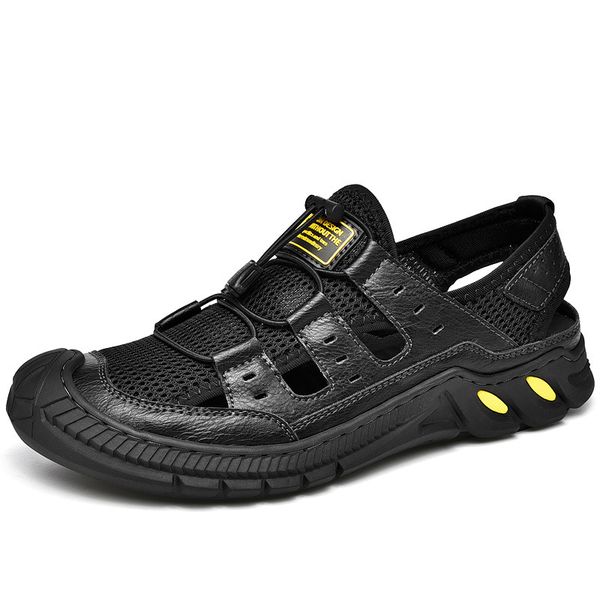 sandals summer mens leather outdoor comfortable beach shoes fashionable breathable wading roman large size 230503, Black
sandals summer mens leather outdoor comfortable beach shoes fashionable breathable wading roman large size 230503, Black