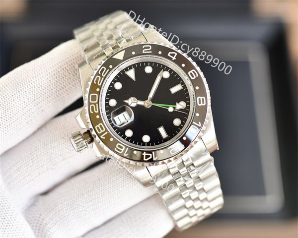 left handed gmt mens womens watches automatic mechanical movement 40mm watch 904l stainless steel green black ceramic super luminous wristwa, Slivery;golden
left handed gmt mens womens watches automatic mechanical movement 40mm watch 904l stainless steel green black ceramic super luminous wristwa, Slivery;golden