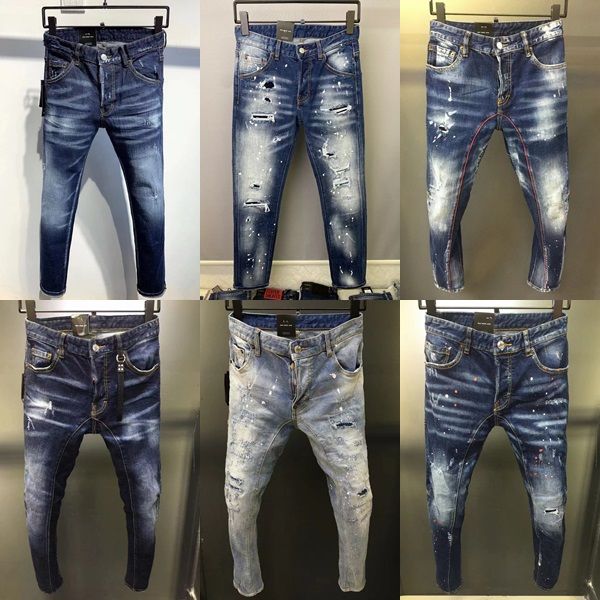 new men jeans hole light blue dark gray italy brand man long pants trousers streetwear denim skinny slim straight biker jean for d2 28-38 si
new men jeans hole light blue dark gray italy brand man long pants trousers streetwear denim skinny slim straight biker jean for d2 28-38 si