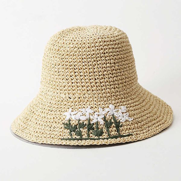 wide brim hats japan korea crochet sun hat women summer flowers pure handwoven straw beach hat sunshade fisherman caps breathable bucket hat, Blue;gray
wide brim hats japan korea crochet sun hat women summer flowers pure handwoven straw beach hat sunshade fisherman caps breathable bucket hat, Blue;gray