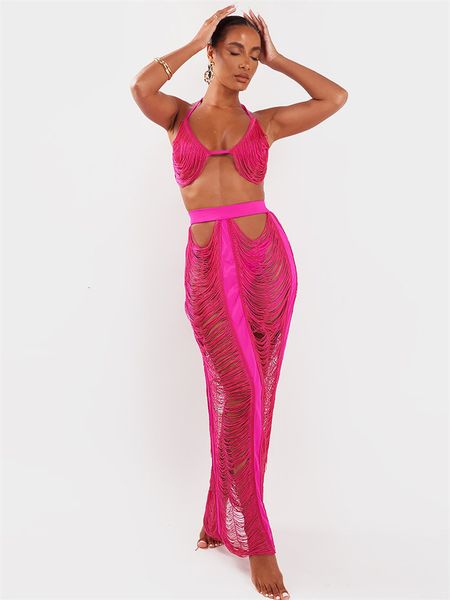 two piece dress jrry knitted set pieces halter backless bra long skirt 2 crochet hollow out beach cover up 230504, White
two piece dress jrry knitted set pieces halter backless bra long skirt 2 crochet hollow out beach cover up 230504, White