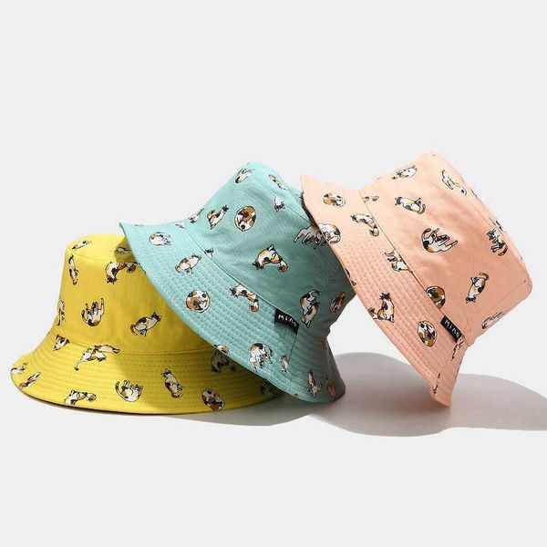 wide brim hats 2022 cotton cartoon cat bucket hat fisherman hat outdoor travel sun cap men women j230503, Blue;gray
wide brim hats 2022 cotton cartoon cat bucket hat fisherman hat outdoor travel sun cap men women j230503, Blue;gray