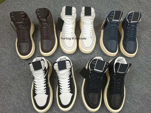 ro 2023 quality fashion rick platform shoes minimalist style genuine leather designer men women casual shoes owens designer boots sneakers 3 
ro 2023 quality fashion rick platform shoes minimalist style genuine leather designer men women casual shoes owens designer boots sneakers 3