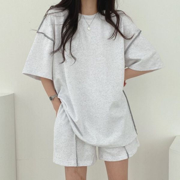 womens two piece pants summer women clothing sets stitching solid color tshirt shorts matching outfit casual fashion loose sports style 2305, White
womens two piece pants summer women clothing sets stitching solid color tshirt shorts matching outfit casual fashion loose sports style 2305, White