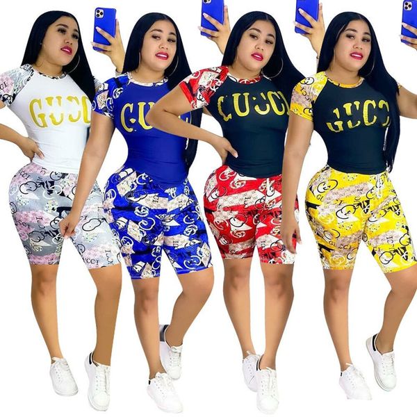 2023 brand women letter tracksuits summer two piece sets short sleeve t-shirt shorts fashion sports suit crew neck outfits pullover jogging, Gray
2023 brand women letter tracksuits summer two piece sets short sleeve t-shirt shorts fashion sports suit crew neck outfits pullover jogging, Gray