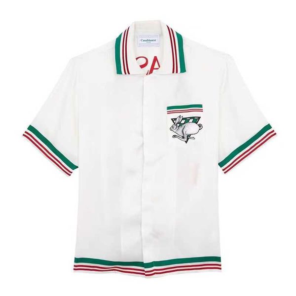 casablanca 23ss designer shirt silk casual style checked loose men and women versatile fashion brand hawaii beach short sleeve, White;black
casablanca 23ss designer shirt silk casual style checked loose men and women versatile fashion brand hawaii beach short sleeve, White;black