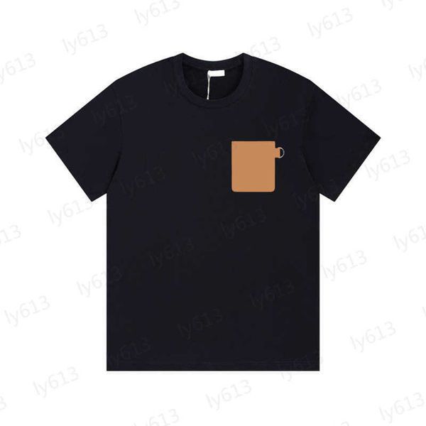 luxury mens designer t shirts spring summer fashion casual loose fitting leather chest pocket design pure cotton round neck short sleeved t-, White;black
luxury mens designer t shirts spring summer fashion casual loose fitting leather chest pocket design pure cotton round neck short sleeved t-, White;black