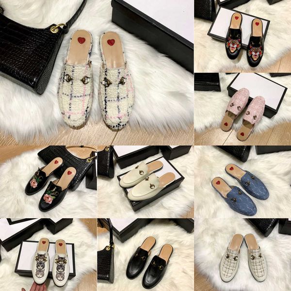 desginer slippers wool women men princetown loafers classic metal buckle embroidery sandals leather shoes half slipper tweed plaid jacquard, Black
desginer slippers wool women men princetown loafers classic metal buckle embroidery sandals leather shoes half slipper tweed plaid jacquard, Black