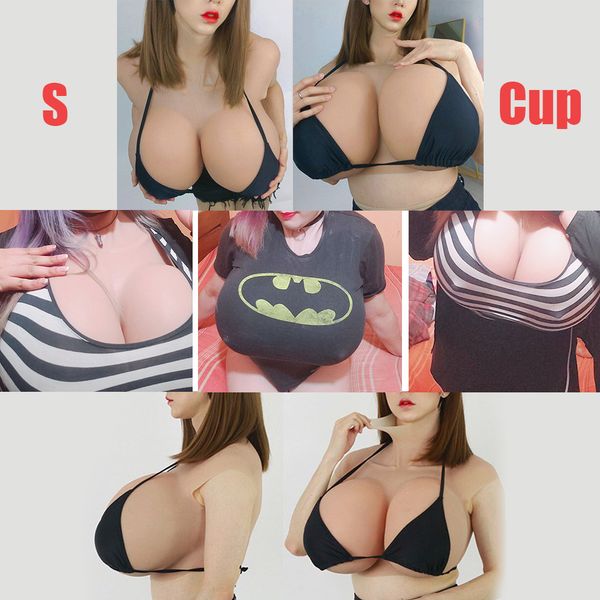 costume accessories shemale big breast female cosplay s cup fake huge boobs silicone breast form for crossdressers travest, Silver
costume accessories shemale big breast female cosplay s cup fake huge boobs silicone breast form for crossdressers travest, Silver
