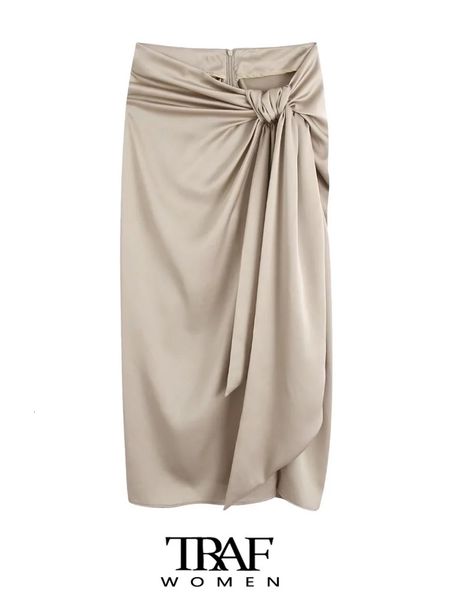 skirts traf women fashion with knotted gathered front slit midi skirt vintage high waist back zipper female skirts mujer 230503, Black
skirts traf women fashion with knotted gathered front slit midi skirt vintage high waist back zipper female skirts mujer 230503, Black