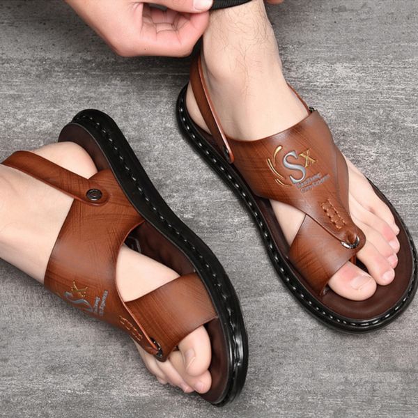 sandals mens summer solid color soft bottom nonslip open toe beach shoes outside casual slippers zapatillas playa hombre 230503, Black
sandals mens summer solid color soft bottom nonslip open toe beach shoes outside casual slippers zapatillas playa hombre 230503, Black