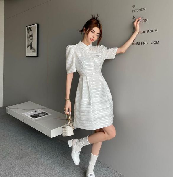 casual dresses designer spring summer 2023 new women's clothing triangle function dark series ribbon nylon skirt women, Black;gray 
casual dresses designer spring summer 2023 new women's clothing triangle function dark series ribbon nylon skirt women, Black;gray