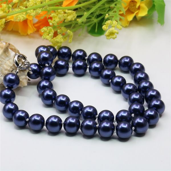 chokers bohemia beautiful blue artificial shell pearl necklace 81012mm round bead's jewelry chain 18inch y769 230503, Golden;silver
chokers bohemia beautiful blue artificial shell pearl necklace 81012mm round bead's jewelry chain 18inch y769 230503, Golden;silver