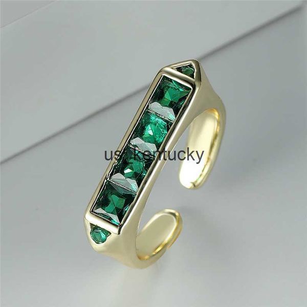 band rings single row zircon adjustable ring tren gold color engagement ring green crystal square stone opening rings for women accessory, Silver
band rings single row zircon adjustable ring tren gold color engagement ring green crystal square stone opening rings for women accessory, Silver