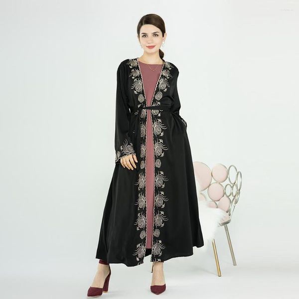 Ethnic Clothing 2023 Dubai Abaya Kimono Women Eid Ramadan Open Abayat Muslim Femme Turkey Embroidered Cardigan Dress Islam Robe Belt
Ethnic Clothing 2023 Dubai Abaya Kimono Women Eid Ramadan Open Abayat Muslim Femme Turkey Embroidered Cardigan Dress Islam Robe Belt