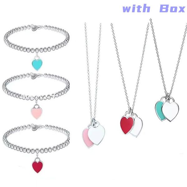 tiffanyy new 100% necklace pendant heart shaped beaded chain rose gold and gold luxury women's fashion jewelry with box, Silver
tiffanyy new 100% necklace pendant heart shaped beaded chain rose gold and gold luxury women's fashion jewelry with box, Silver