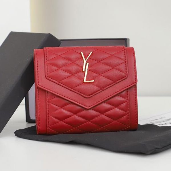 genuine leather luxurys designer bag purse card holders wallet men quality famous women holders fashion coin black lambskin mini wallets key, Red;black
genuine leather luxurys designer bag purse card holders wallet men quality famous women holders fashion coin black lambskin mini wallets key, Red;black