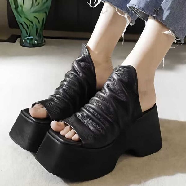 slippers new summer chunky platform women open toe high heels shoes sandals flip flops pumps slides zapatillas mujer 230424, Black
slippers new summer chunky platform women open toe high heels shoes sandals flip flops pumps slides zapatillas mujer 230424, Black