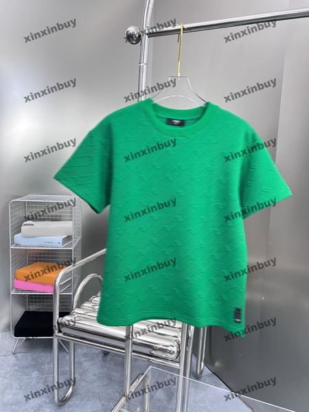 xinxinbuy men designer tee t shirt 23ss pin letter towel jacquard fabric pattern short sleeve cotton women black white green s-xl, Black;brown
xinxinbuy men designer tee t shirt 23ss pin letter towel jacquard fabric pattern short sleeve cotton women black white green s-xl, Black;brown