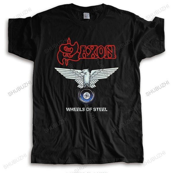 men's t-shirts cotton tshirt men summer loose cool tees saxon wheels of wheels of steel homme black o-neck tee-shirt plus size 230504, White;black
men's t-shirts cotton tshirt men summer loose cool tees saxon wheels of wheels of steel homme black o-neck tee-shirt plus size 230504, White;black
