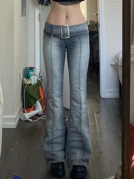jeans goth dark y2k low waist punk do old women jeans punk gothic fall flare denim pants with sashes gothic eyelet patchwork trousers, Blue
jeans goth dark y2k low waist punk do old women jeans punk gothic fall flare denim pants with sashes gothic eyelet patchwork trousers, Blue