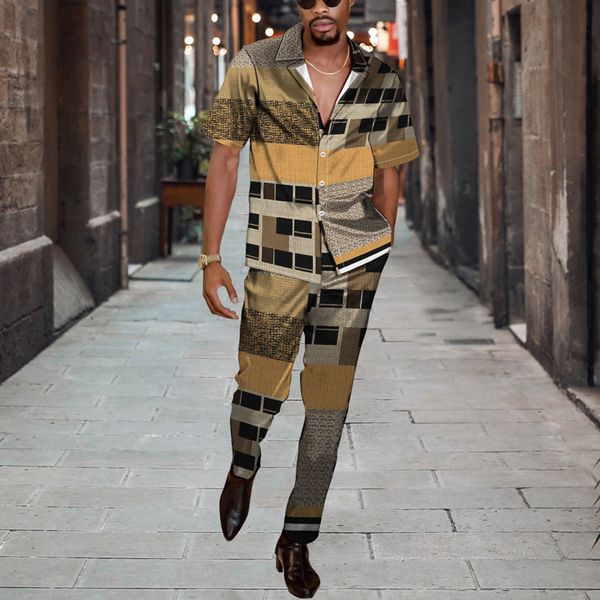 mens tracksuits fashion buttons shirt trousers two piece set grid printing suit summer short sleeve casual beach men sets s6xl 230503, Gray
mens tracksuits fashion buttons shirt trousers two piece set grid printing suit summer short sleeve casual beach men sets s6xl 230503, Gray