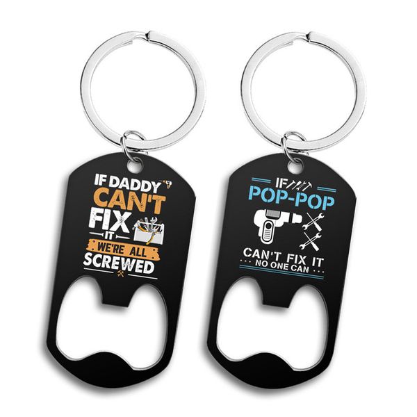 fashion colorful stainless steel black bottle opener keychains designer dad grandpa letters keychain key chain car keyring accessories jewel, Silver
fashion colorful stainless steel black bottle opener keychains designer dad grandpa letters keychain key chain car keyring accessories jewel, Silver