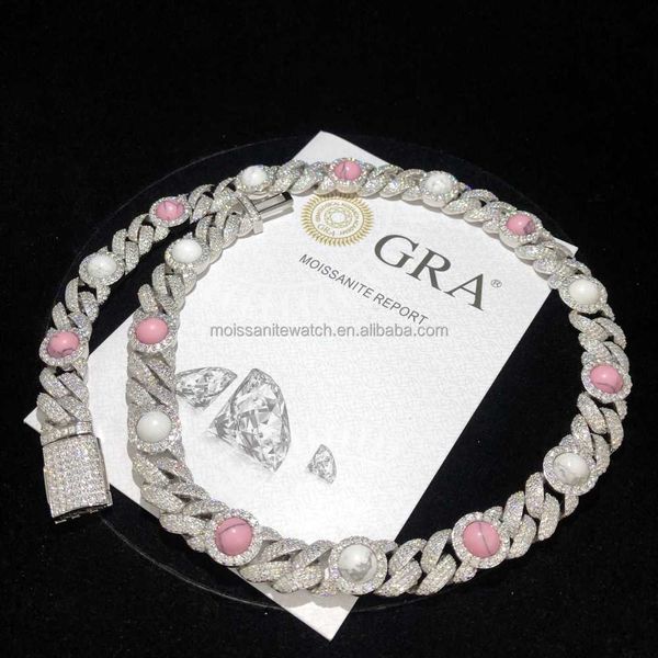 custom 925 sterling silver vvs 925 silver cuban chain 12mm full set d color moissanite hip hop pink marble cuban chain necklace
custom 925 sterling silver vvs 925 silver cuban chain 12mm full set d color moissanite hip hop pink marble cuban chain necklace