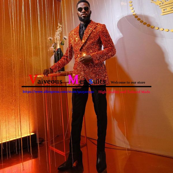 men s suits blazers shinny red sequins mens slim 2 piece set wedding groom tuxedos fashion male prom party blazer terno masculino for men 23, White;black
men s suits blazers shinny red sequins mens slim 2 piece set wedding groom tuxedos fashion male prom party blazer terno masculino for men 23, White;black