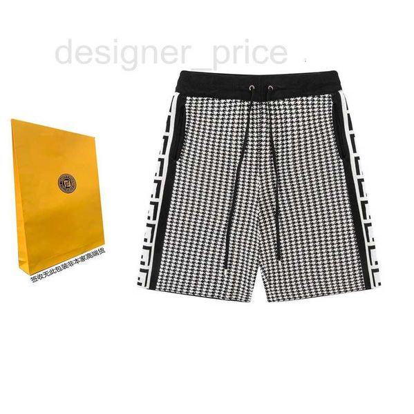 men's shorts designer new spring/summer 2023 couple style thousand bird checker stripe letter jacquard casual capris for men and women, White;black
men's shorts designer new spring/summer 2023 couple style thousand bird checker stripe letter jacquard casual capris for men and women, White;black