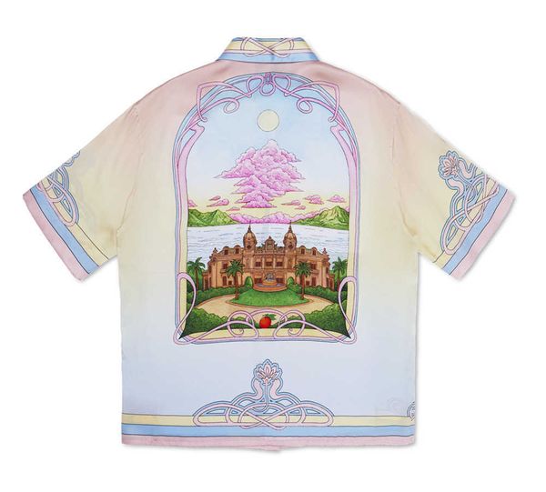 casablanca 23ss designer shirt silk casual palace colorful cloud men and women same style couple hawaiian beach short sleeve shirt, White;black
casablanca 23ss designer shirt silk casual palace colorful cloud men and women same style couple hawaiian beach short sleeve shirt, White;black