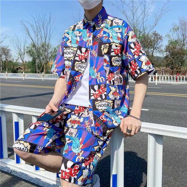 men's casual shirts 2 piece set beach wear clothes men haiian shirt suit 2022 summer sea side vocation loose fit quick dry shirt shorts, White;black
men's casual shirts 2 piece set beach wear clothes men haiian shirt suit 2022 summer sea side vocation loose fit quick dry shirt shorts, White;black