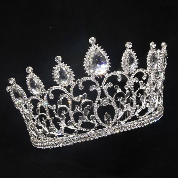 popular crystal diamond bride wedding dinner headwear wedding headband hair accessories performance crown car show crown, Silver
popular crystal diamond bride wedding dinner headwear wedding headband hair accessories performance crown car show crown, Silver
