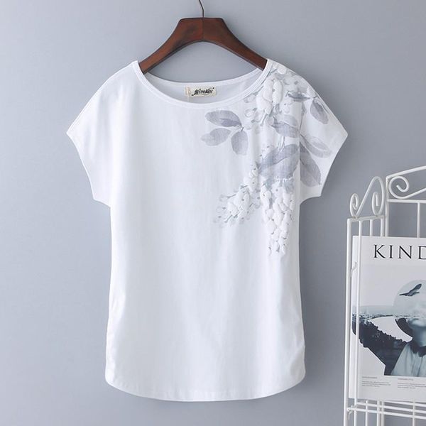 t-shirt summer tees tshirt women 95% cotton loose flowers shortsleeve tshirt female white green printing tshirt basic large size 4xl
t-shirt summer tees tshirt women 95% cotton loose flowers shortsleeve tshirt female white green printing tshirt basic large size 4xl