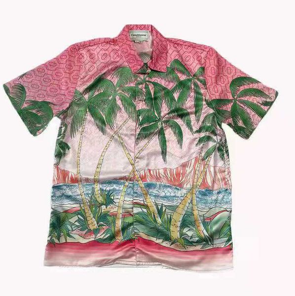 casablanca designer shirt silk casual sunset short sleeve wind coconut tree couple holiday hawaii beach shirt summer, White;black
casablanca designer shirt silk casual sunset short sleeve wind coconut tree couple holiday hawaii beach shirt summer, White;black
