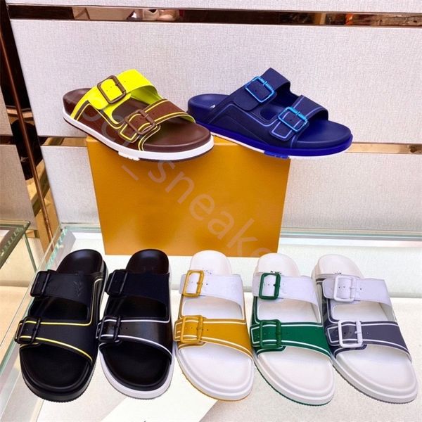 new luxury sandals designer slippers men summer slides beach slide fashion slippers indoor shoes with box 38-46, Black
new luxury sandals designer slippers men summer slides beach slide fashion slippers indoor shoes with box 38-46, Black