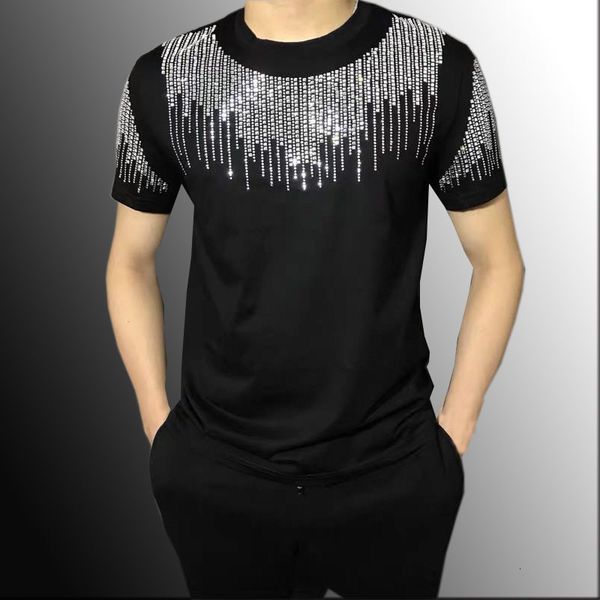 men's t-shirts summer slim fit t-shirts tee shirt homme diamond tassel social club outfits t shirt men short sleeve streetwear men 2305, White;black
men's t-shirts summer slim fit t-shirts tee shirt homme diamond tassel social club outfits t shirt men short sleeve streetwear men 2305, White;black