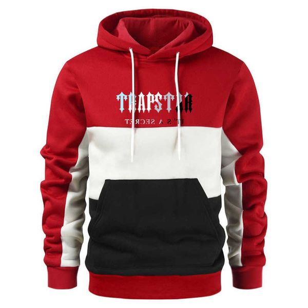 autumn and winter new patchwork hoodie men's hoodie trendy brand trapstar hoodie jacket, Black;white
autumn and winter new patchwork hoodie men's hoodie trendy brand trapstar hoodie jacket, Black;white