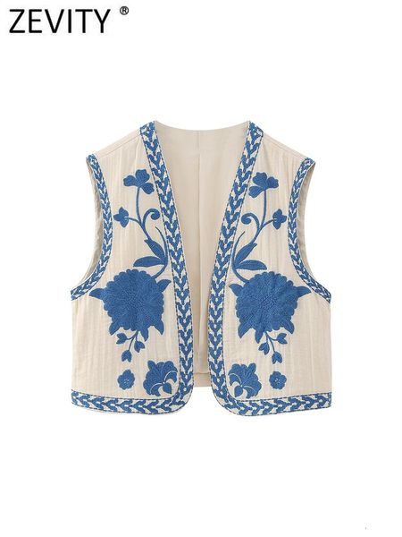 women's vests zevity women national sleeveless position floral embroidery short vest jacket ladies national style casual waistcoat ct4, Black;white
women's vests zevity women national sleeveless position floral embroidery short vest jacket ladies national style casual waistcoat ct4, Black;white