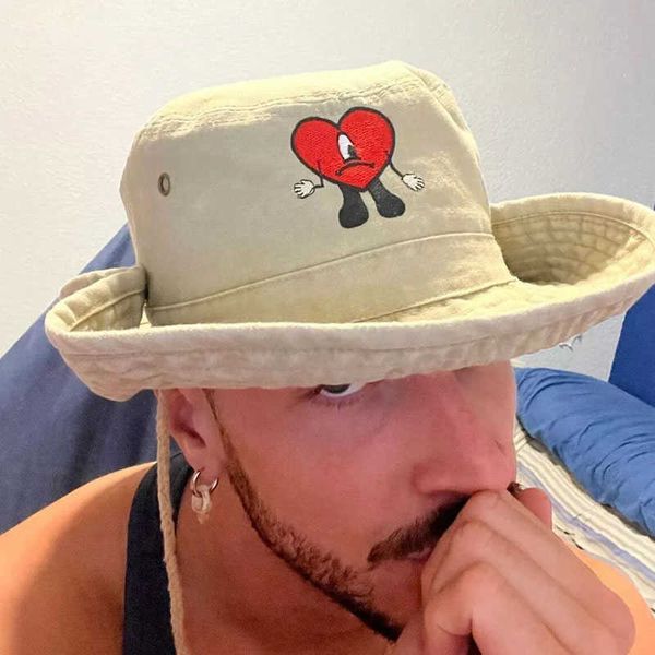wide brim hats bad bunny embroidered waterproof bucket hats men women summer sunscreen breathable foldable sun hat sports fisherman cap j230, Blue;gray
wide brim hats bad bunny embroidered waterproof bucket hats men women summer sunscreen breathable foldable sun hat sports fisherman cap j230, Blue;gray