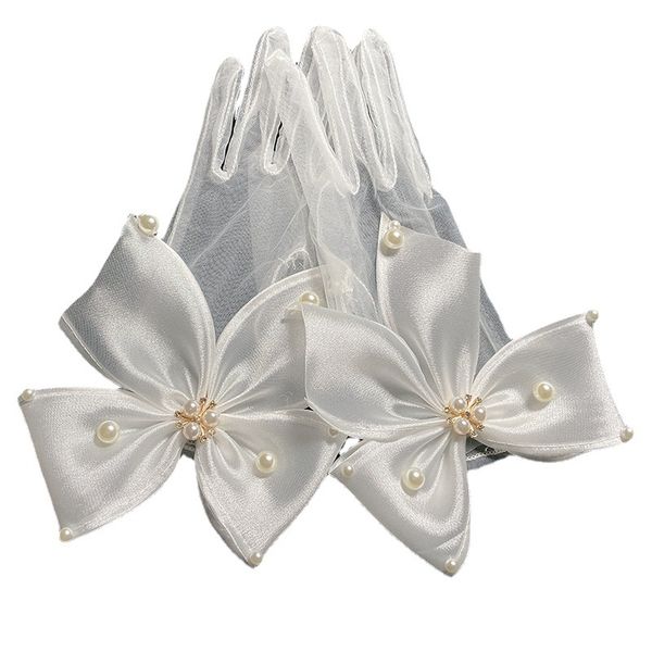 bride wedding gloves wedding dress accessories lace pearl wedding satin short wholesale women, White
bride wedding gloves wedding dress accessories lace pearl wedding satin short wholesale women, White
