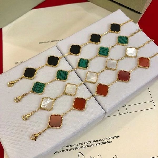 elegant van clover bracelet for women gold lucky charm designer bracelets womens fashion jewelry birthday party gifts 5 motifs vintage vancl, Golden;silver
elegant van clover bracelet for women gold lucky charm designer bracelets womens fashion jewelry birthday party gifts 5 motifs vintage vancl, Golden;silver