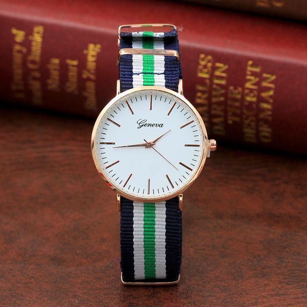 geneva thin nylon canvas couple watch fashion student watch korean version fashion gift watch wholesale, Slivery;brown
geneva thin nylon canvas couple watch fashion student watch korean version fashion gift watch wholesale, Slivery;brown