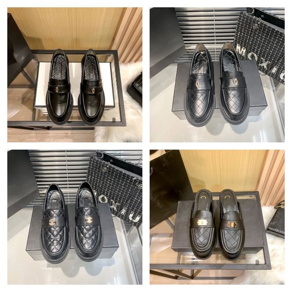 interlocking c women designer loafers spring autumn leather quilted checks plaid dress shoes spring luxury casual shoes womens ladies work s, Black
interlocking c women designer loafers spring autumn leather quilted checks plaid dress shoes spring luxury casual shoes womens ladies work s, Black