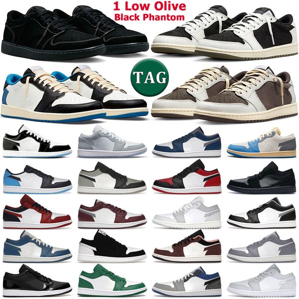 1 low basketball shoes men women 1s olive black phantom reverse mocha fragment vintage unc wolf grey concord bred true blue mens trainers ou, White;red
1 low basketball shoes men women 1s olive black phantom reverse mocha fragment vintage unc wolf grey concord bred true blue mens trainers ou, White;red
