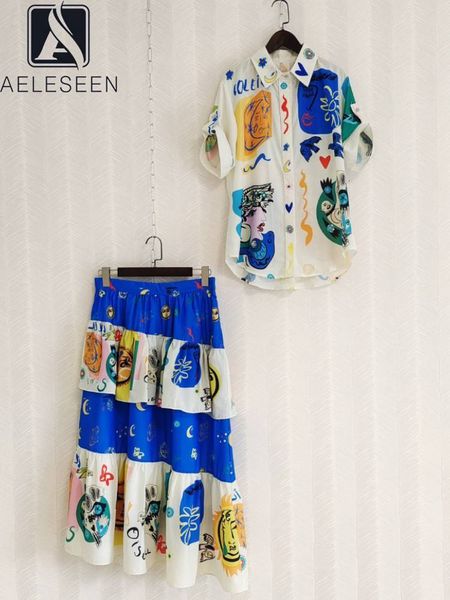 two piece dress aeleseen designer fashion women skirt set turndown collar cartoon letters print long elegant party vacation 230504, White
two piece dress aeleseen designer fashion women skirt set turndown collar cartoon letters print long elegant party vacation 230504, White