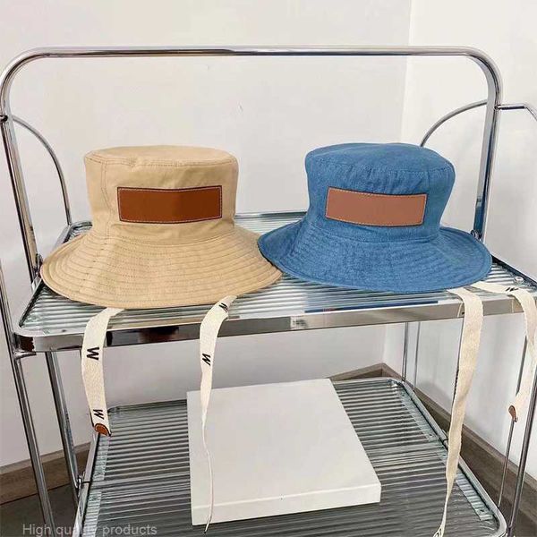 

wide brim hats canvas fabric bucket fashion trend lace up fisherman men and women summer outdoor leisure sunshade beach hat yf0592 j230503, Blue;gray
