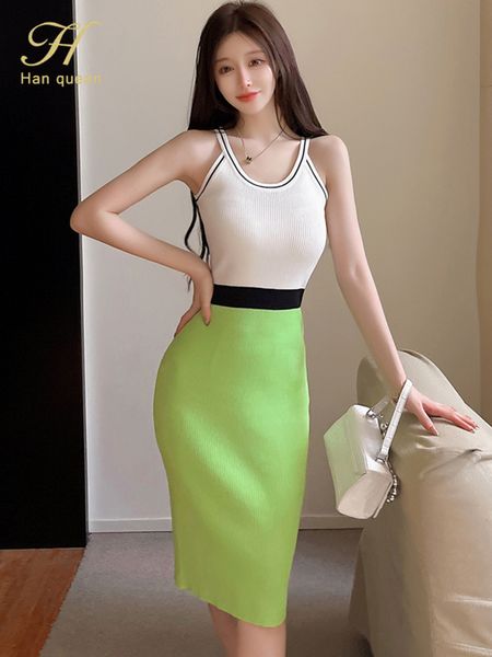 casual dresses h han queen color matching elegant pencil dress women simple slim elastic knitted sheath bodycon office party vestidos 230504, Black;gray
casual dresses h han queen color matching elegant pencil dress women simple slim elastic knitted sheath bodycon office party vestidos 230504, Black;gray