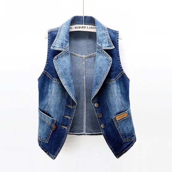 vests large size 5xl sleeveless denim vest woman 2022 spring summer denim casual short jackets femme slim waistcoat jean chaleco mujer, Black;white
vests large size 5xl sleeveless denim vest woman 2022 spring summer denim casual short jackets femme slim waistcoat jean chaleco mujer, Black;white