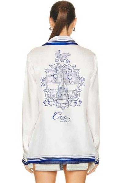 23ss casablanca designer shirt silk casual style with loose fitting men and women versatile trendy brand hawaii beach long sleeved shirt, White;black
23ss casablanca designer shirt silk casual style with loose fitting men and women versatile trendy brand hawaii beach long sleeved shirt, White;black